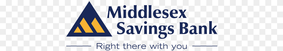 Middlesex Savings Bank Logo, Triangle, Text Png Image