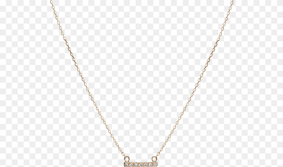 Midi Diamond Bar Pendant Necklace, Accessories, Gemstone, Jewelry Png Image