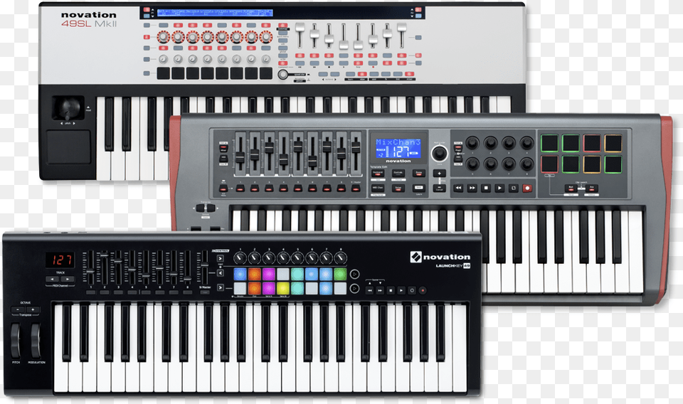 Midi Novation Launchkey, Keyboard, Musical Instrument, Piano, Leisure Activities Free Png Download