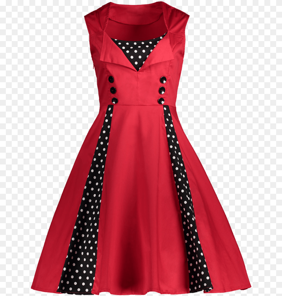 Midi Polka Dot Prom Rockabilly Swing Vintage Prom Dresses Dress, Clothing, Formal Wear, Pattern, Evening Dress Free Png Download