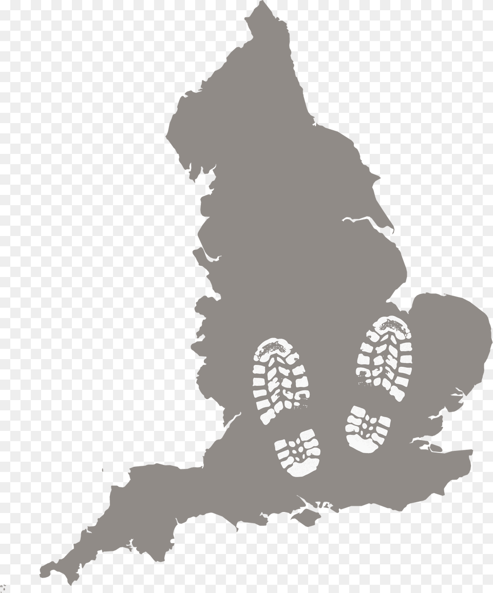 Midlands Uk Map, Stencil Free Png Download