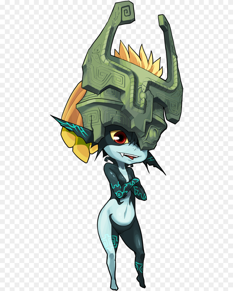 Midna Human Form Full Body Shortstack Midna, Person, Face, Head, Cartoon Png Image