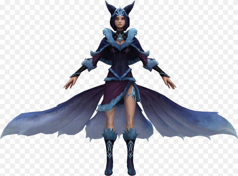 Midnight Ahri League Of Legends Skin Model League Of Legends Ahri Midnight Skin, Person, Face, Head, Cape Free Png