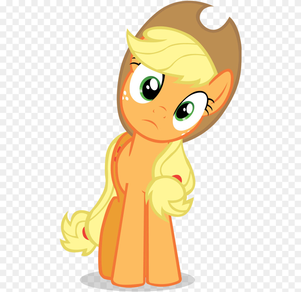 Midnight Aperture Confused Head Tilt Safe Simple Mlp Applejack Confused Vector, Baby, Person, Cartoon, Face Free Transparent Png