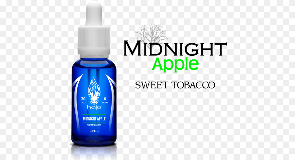 Midnight Apple E Liquid Halo Turkish Tobacco, Bottle, Cosmetics, Perfume Free Png Download