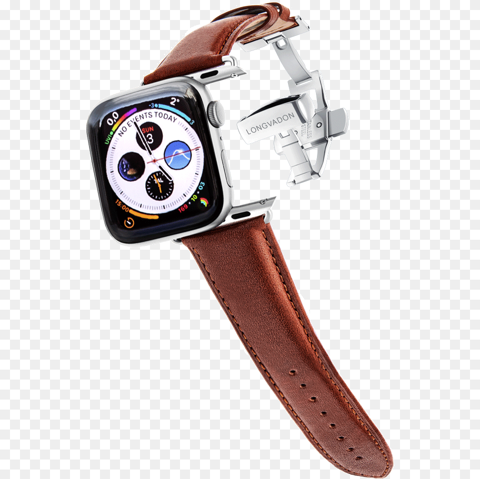 Midnight Black Leather Apple Watch Band Apple Watch Bands Blue Leather, Arm, Body Part, Person, Wristwatch Free Png Download