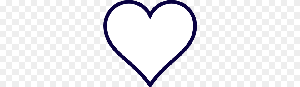 Midnight Blue Outline Heart Clip Art Free Transparent Png