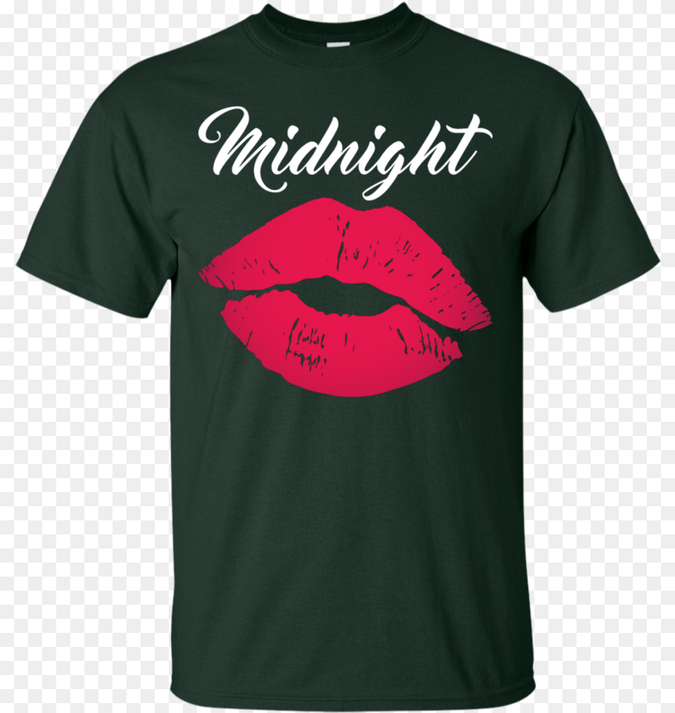 Midnight Kiss New Year Eve Resolution Ball Drop Lips Active Shirt, Clothing, T-shirt, Long Sleeve, Sleeve Free Transparent Png