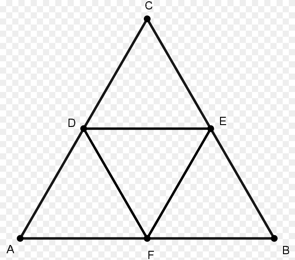 Midpoints Of 3 Sides Of Equilateral Triangle Free Png