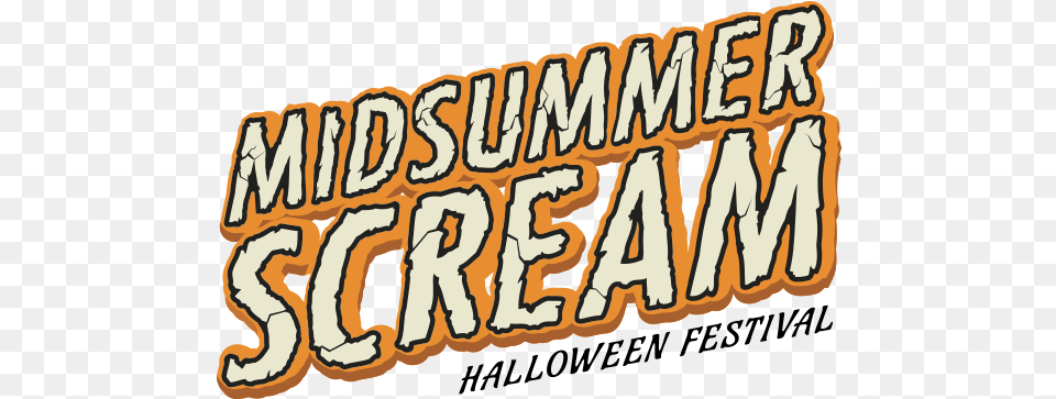 Midsummer Scream Suprise Midsummer Scream Logo, Text, Banner, Food, Sweets Free Png