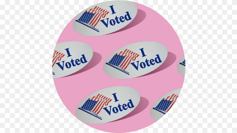 Midterm Elections Voted Sticker, Badge, Logo, Symbol Free Png