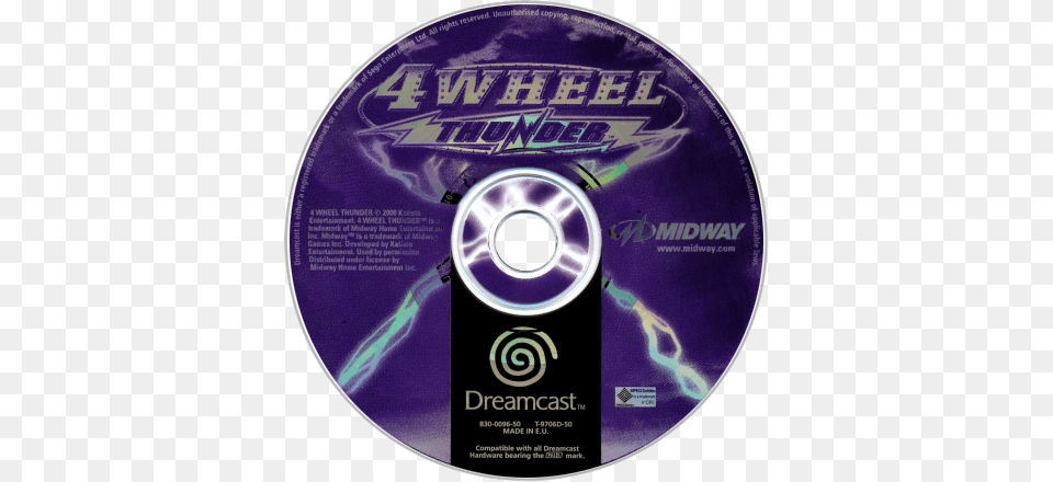 Midway 4 Wheel Thunder, Disk, Dvd Png