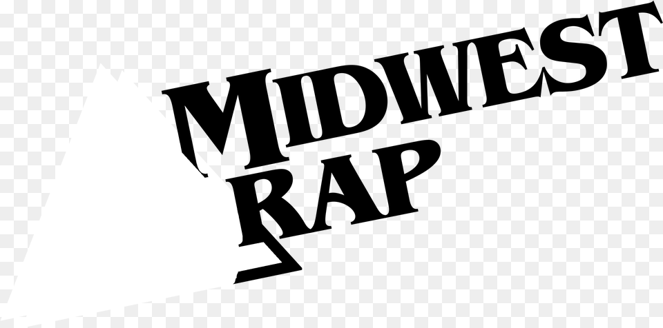 Midwest Rap Logo Transparent Svg Calligraphy, Triangle, Silhouette Png