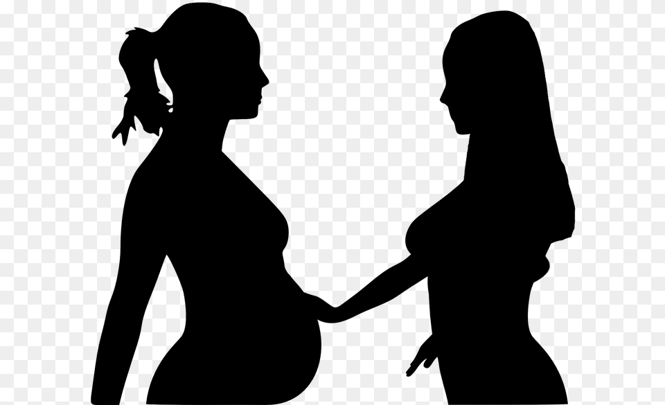 Midwife Pregnancy Care Child Pregnant Baby Help Midwife, Gray Free Transparent Png
