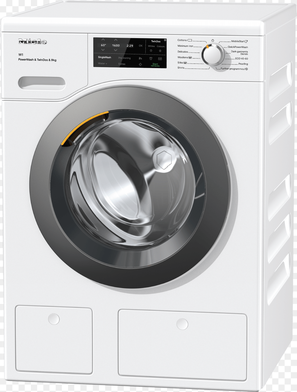 Miele Wci 860 Wcs Pwash Amp Tdos Amp W1 Front Loading 9kg Miele Washing Machine, Appliance, Device, Electrical Device, Washer Png Image