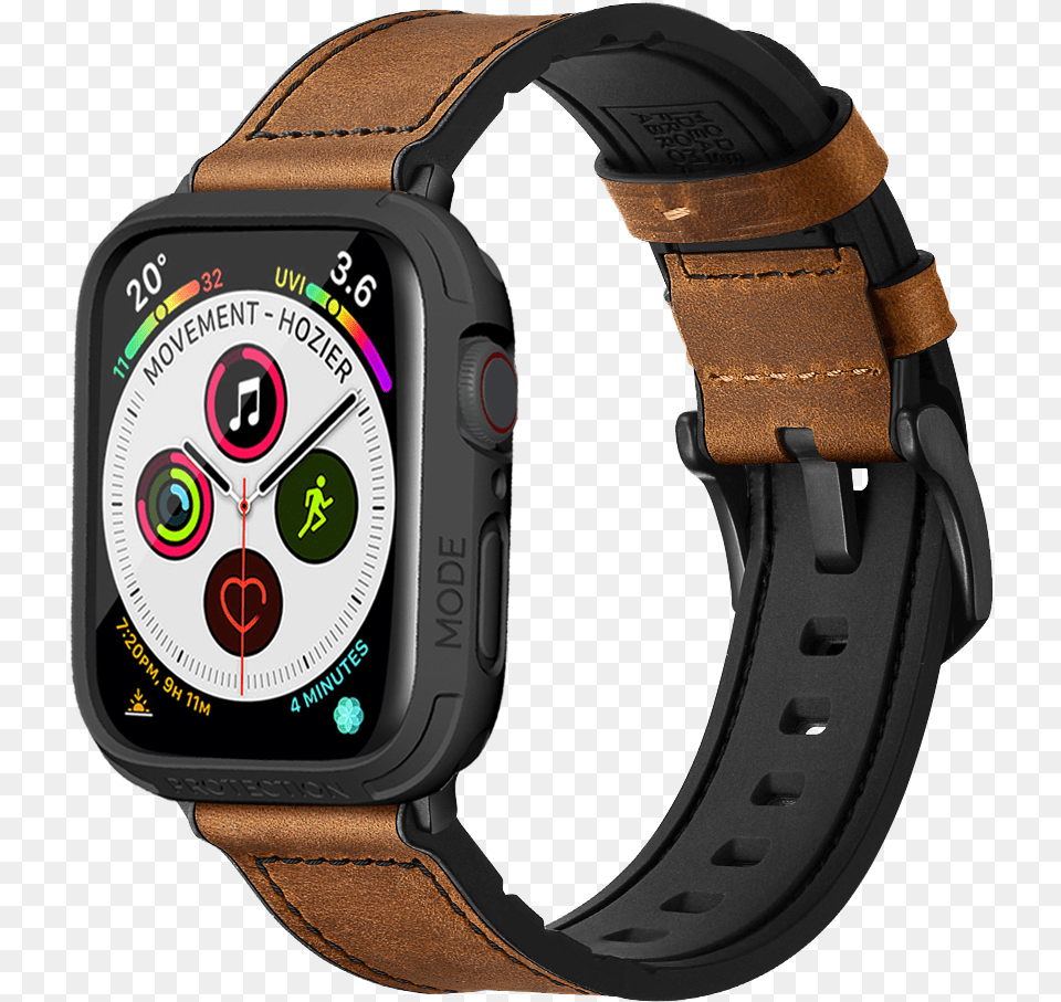 Mifa Hybrid Sports Leather Bands With Elkson Bumper Case Apple Watch Case Band Combo, Arm, Body Part, Person, Wristwatch Free Transparent Png