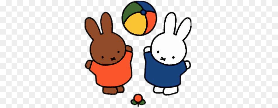 Miffy And Friend Playing, Animal, Mammal, Rabbit Free Png Download