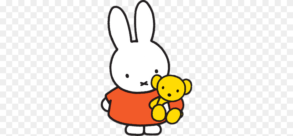 Miffy With Bear, Plush, Toy, Animal, Mammal Free Transparent Png