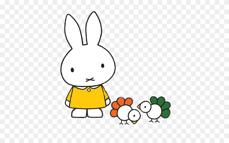 Miffy With Birds, Baby, Person, Animal, Mammal Png Image