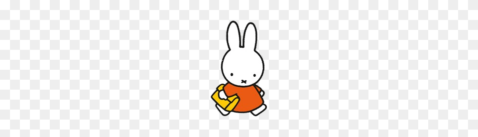 Miffy With Schoolbag, Animal, Mammal, Rabbit Free Png