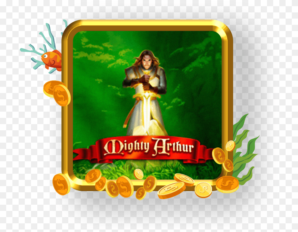 Mighty Arthur Fisharcades Games Fish Hunter Logo, Adult, Bride, Female, Person Free Transparent Png