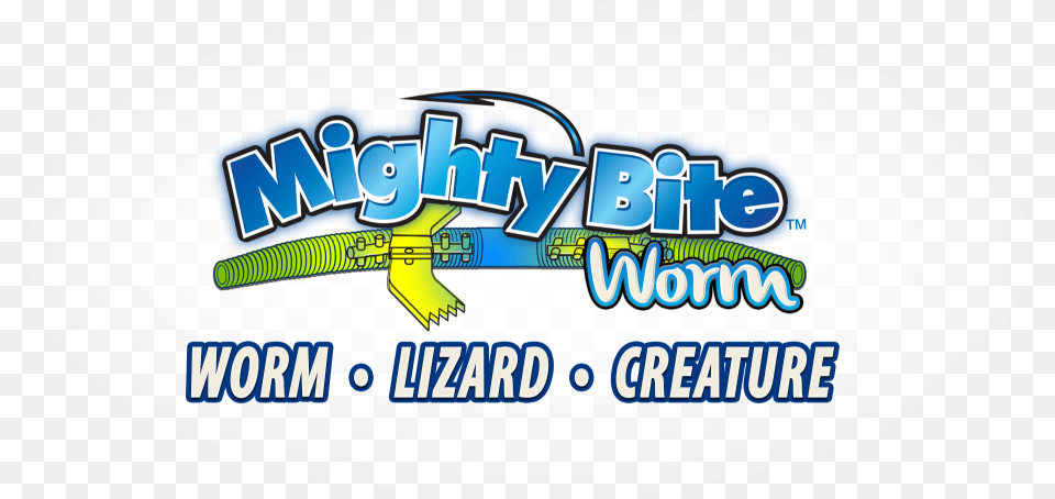 Mighty Bite Worm Future Of Fishing Mighty Bite Special Edition Kit Lures, Dynamite, Weapon, Logo Free Png