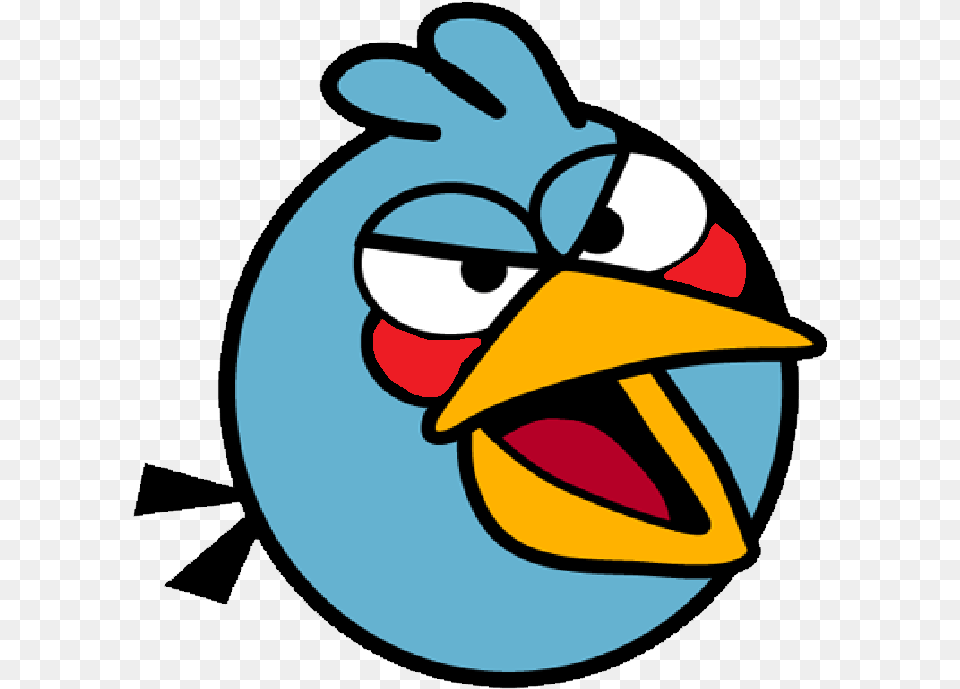 Mighty Blue Bird Angry Birds Drawing Easy, Animal, Beak Free Transparent Png