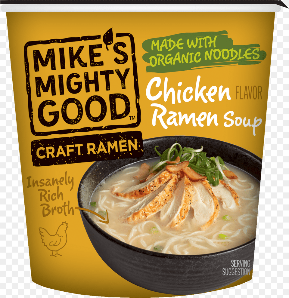 Mighty Good Chicken Ramen, Bowl, Dish, Food, Meal Free Png Download