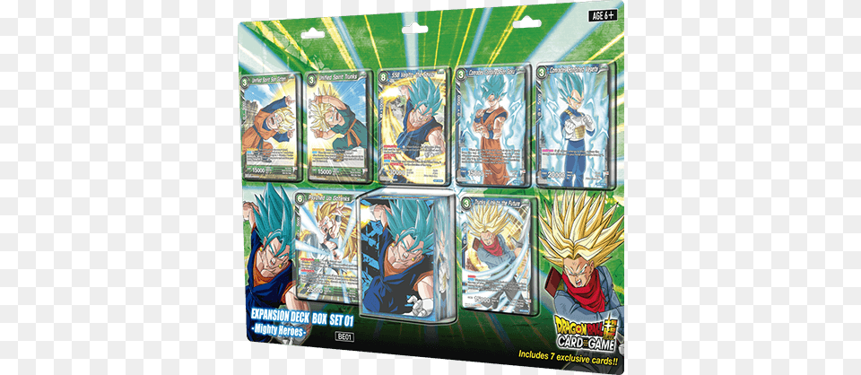 Mighty Heroes Box Set Dragon Ball Super Expansion Deck Box Set, Book, Comics, Publication, Manga Png Image