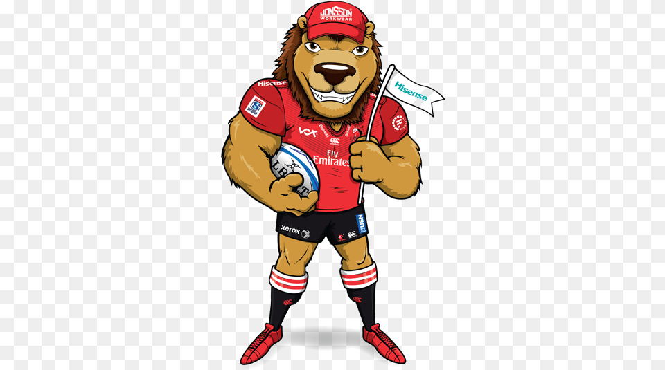 Mighty Lions Kids Club Lions Rugby Logo, Baby, Person, Mascot Free Png
