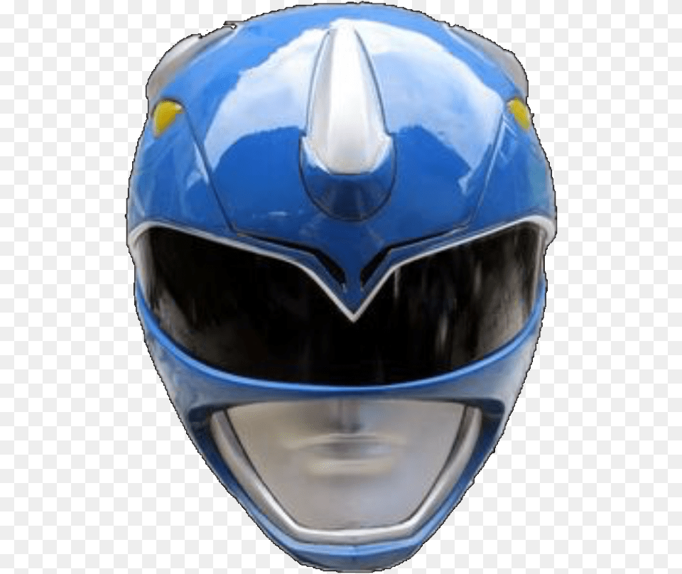 Mighty Morphin Blue Ranger Helmet Blue Mighty Morphin Power Ranger Helmet, Crash Helmet, Clothing, Hardhat Png