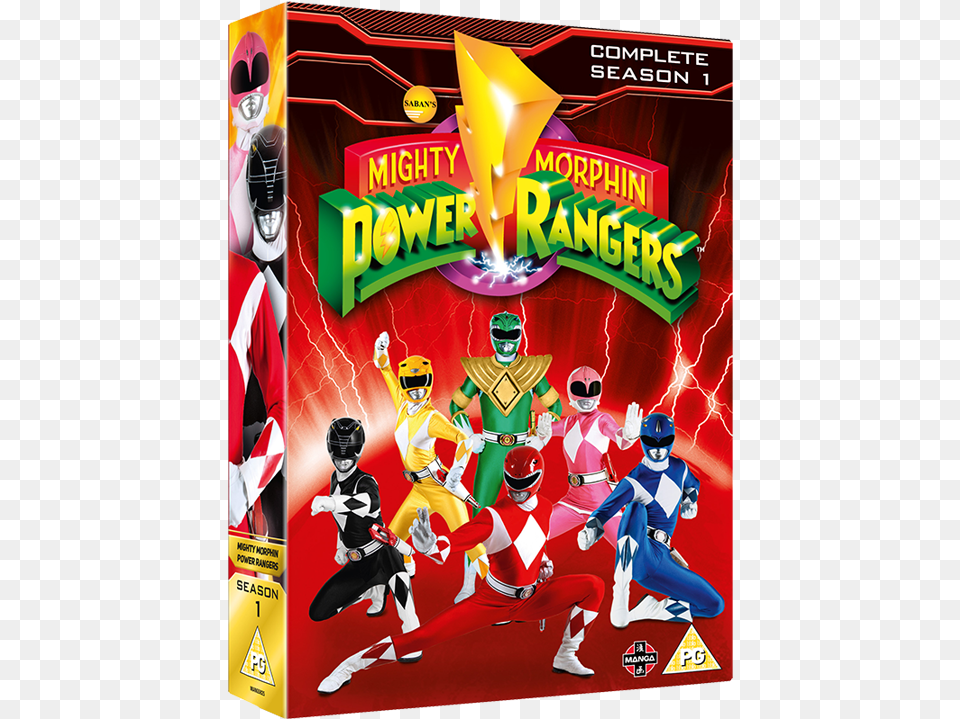 Mighty Morphin Power Rangers Complete Season Mighty Morphin Power Rangers Dvd Uk, Adult, Advertisement, Female, Person Free Png