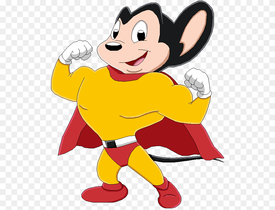 Mighty Mouse Cartoon Clipart, Baby, Person, Face, Head Free Png Download