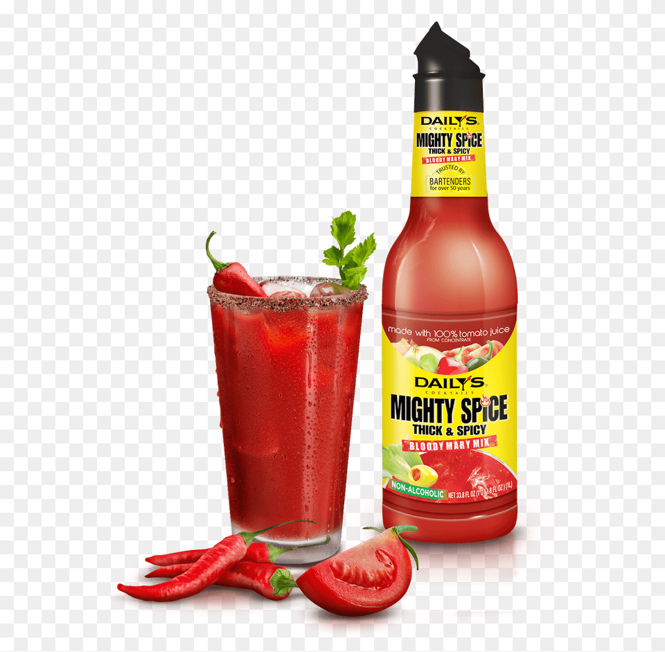 Mighty Spice Bloody Mary Mix For Tomato Juice, Food, Ketchup Png Image