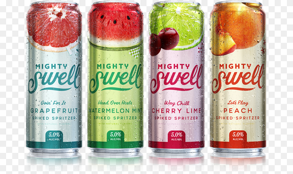 Mighty Swell Cherry Lime, Can, Tin, Food, Fruit Free Png