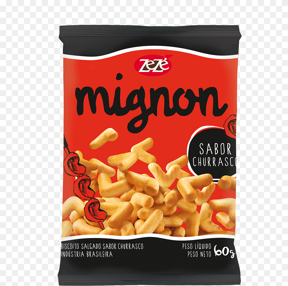 Mignon De Churrasco 60g Biscoitos Zeze, Food, Snack, Pasta, Macaroni Free Transparent Png