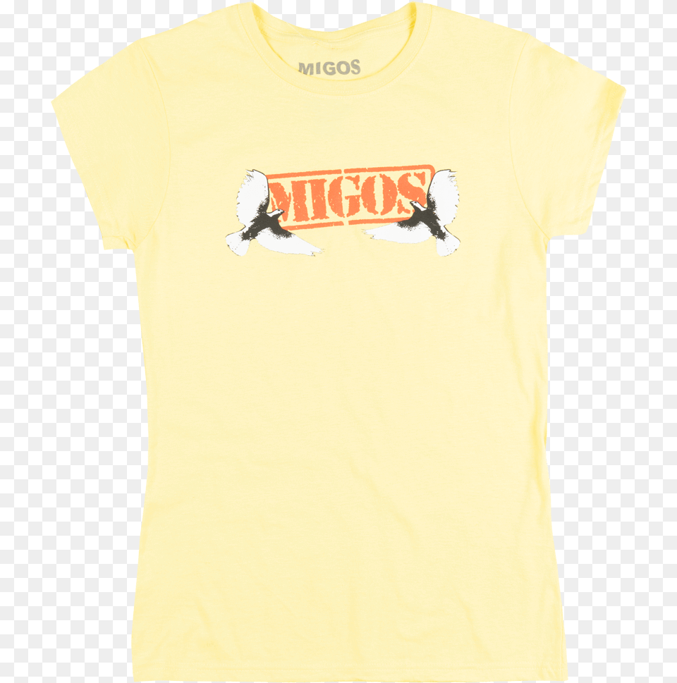 Migos Culture Ii Doves T Shirt Offset Quavo Takeoff Active Shirt, Clothing, T-shirt, Animal, Bird Png