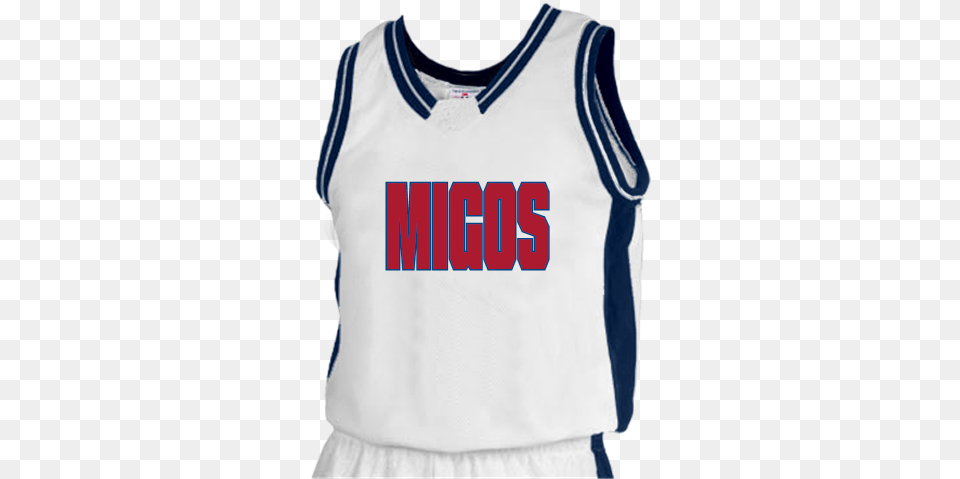 Migos Offset Basketball Jersey Design White And Blue, Clothing, Shirt, T-shirt Free Transparent Png