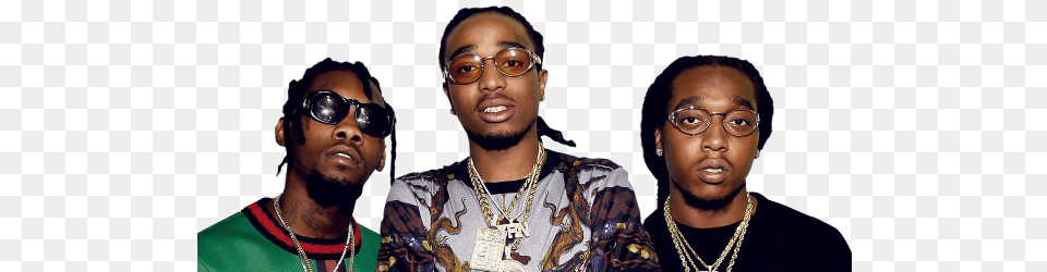 Migos Picture Posted By Christopher Thompson Migos Members, Accessories, Sunglasses, Man, Person Free Png Download