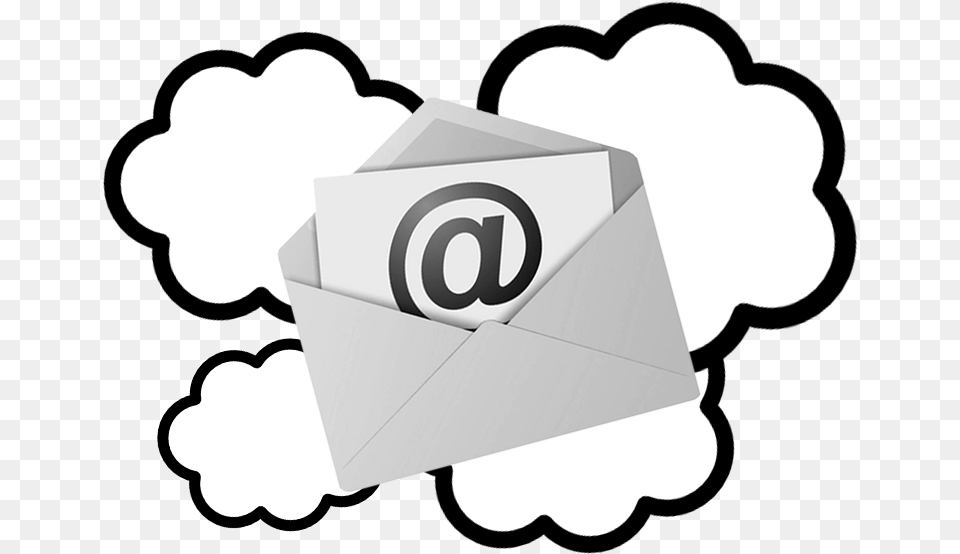 Migra Email A La Nube Clipart Thought Bubble, Envelope, Mail, Business Card, Paper Free Png Download