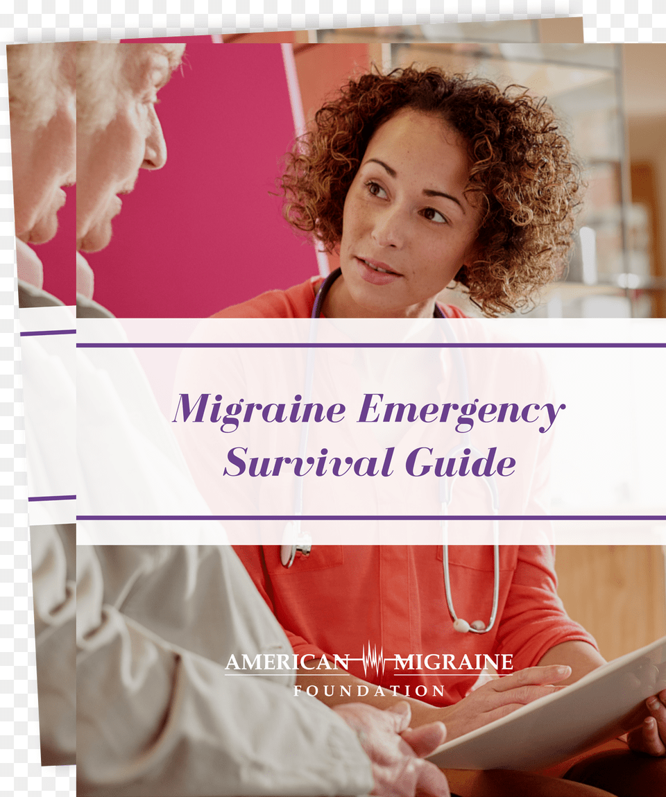 Migraine Emergency Survival Guide Thumbnail Poster, Person, Patient, Coat, Clothing Png