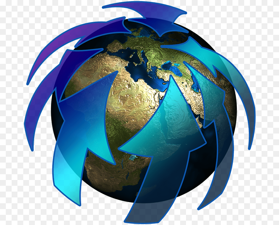 Migration Of The Peoples Escape Refugees Globe Human Migration, Astronomy, Outer Space, Planet, Sphere Png Image