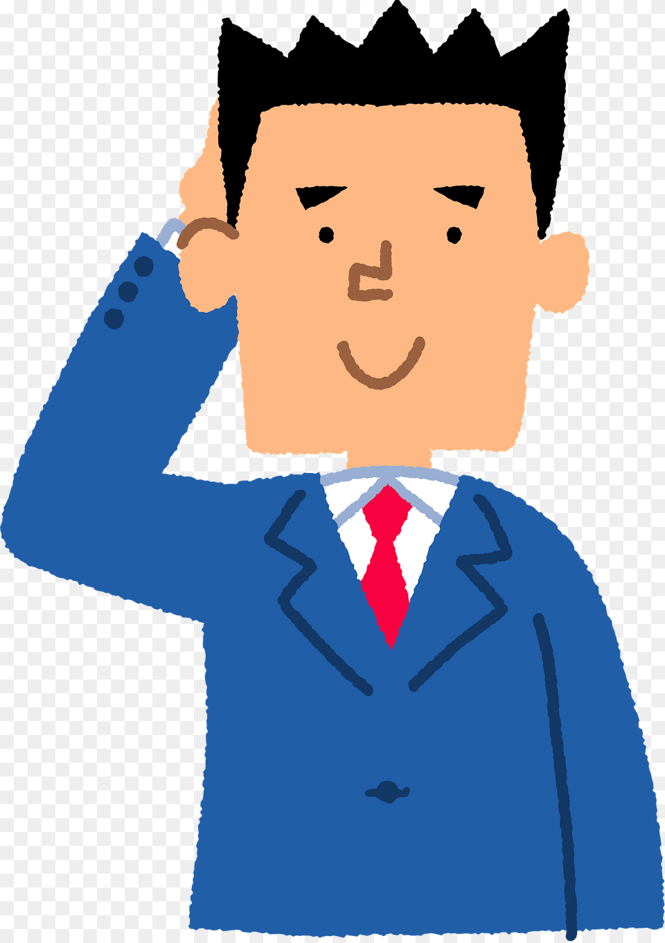 Miguel Businessman Is Blushing Clipart, People, Person, Formal Wear, Male Png Image