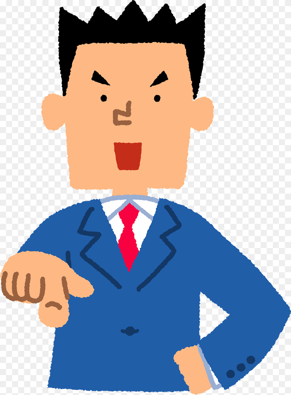 Miguel Businessman Is Scolding Clipart, Formal Wear, Person, Face, Head Png