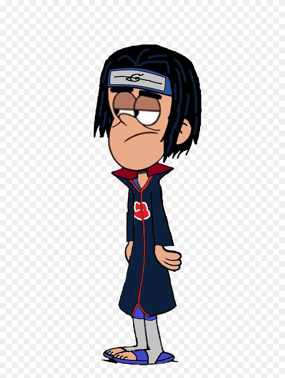 Miguel Cosplay As Itachi Uchiha, Person, Cartoon, Face, Head Free Png