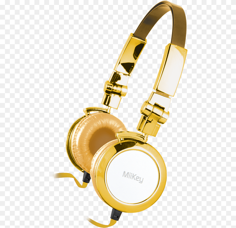 Miikey Miibling Gold Aluminum Headphone With Microphone U0026 Hd Headphones, Electronics, Smoke Pipe Png