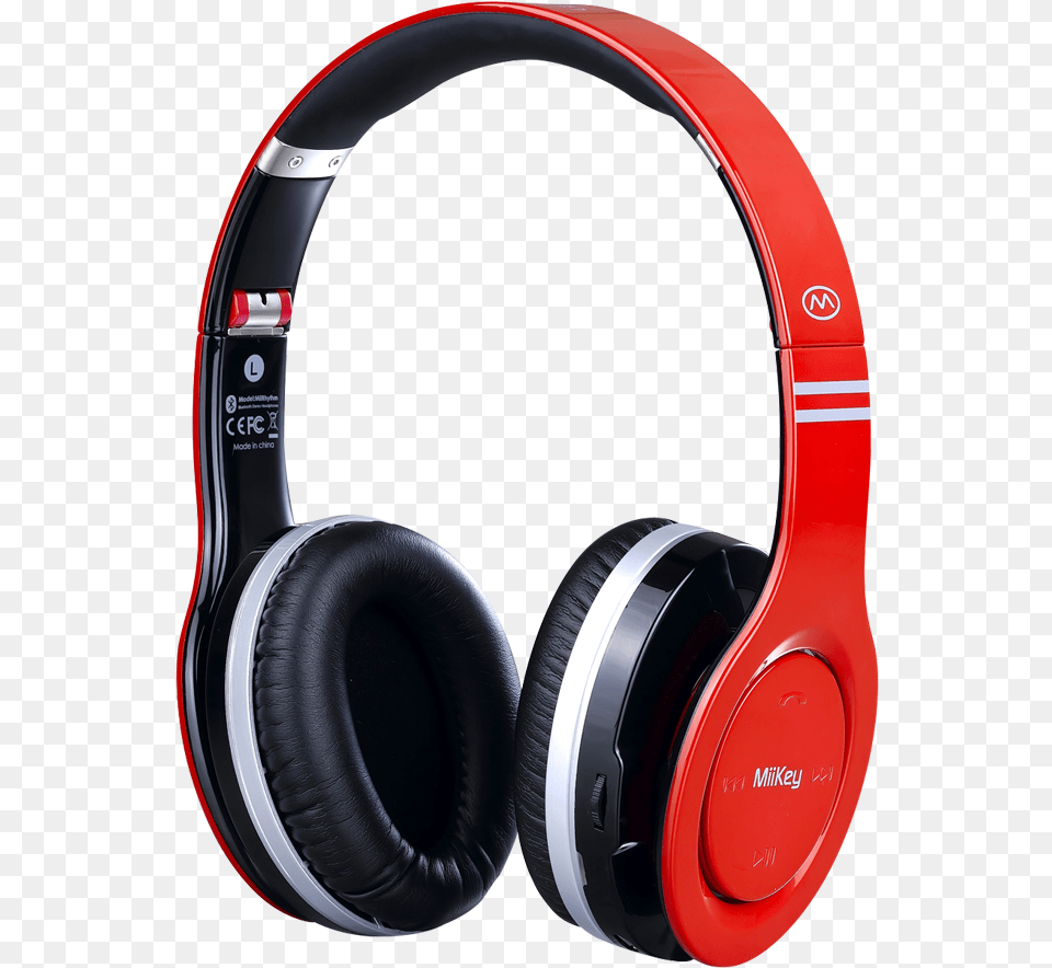Miikey Miirhythm Wireless Bluetooth Headphone With Miikey Miirhythm Red Bluetooth Headphone With Microphone, Electronics, Headphones Png