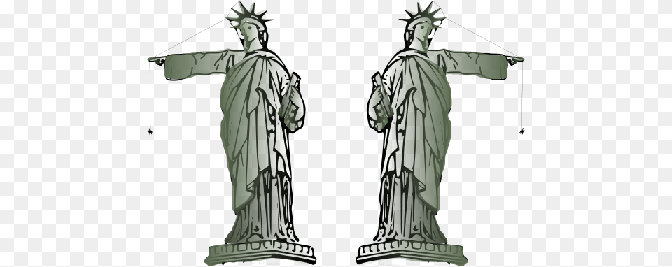 Mikadiou Statue Of Liberty Pointing, Art, Adult, Male, Man Free Png