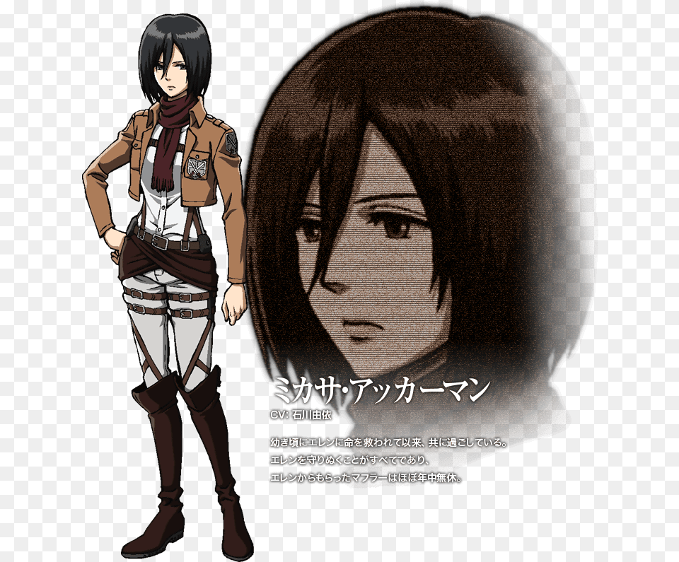 Mikasa Ackerman, Book, Comics, Publication, Adult Free Png Download