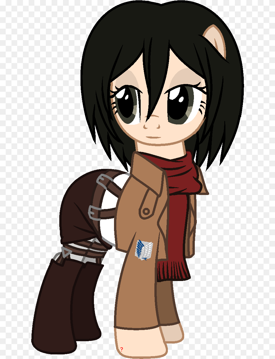 Mikasa Ackerman Attack On Titan My Little Pony Version, Publication, Book, Comics, Person Free Png